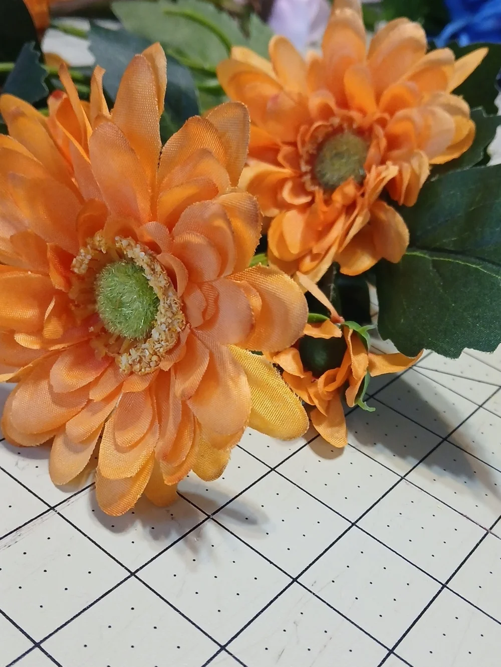 Orange Artificial Daisy Bouquets